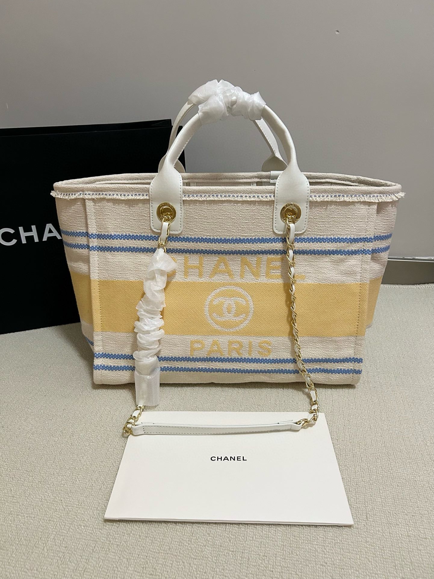 Designer Striped Tote