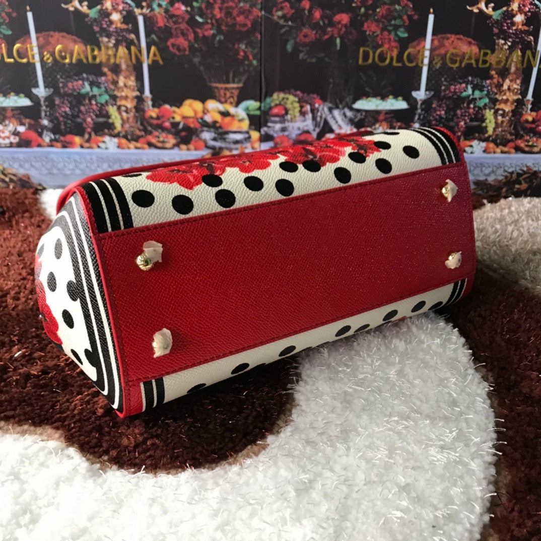 Floral Top-Handle Bag