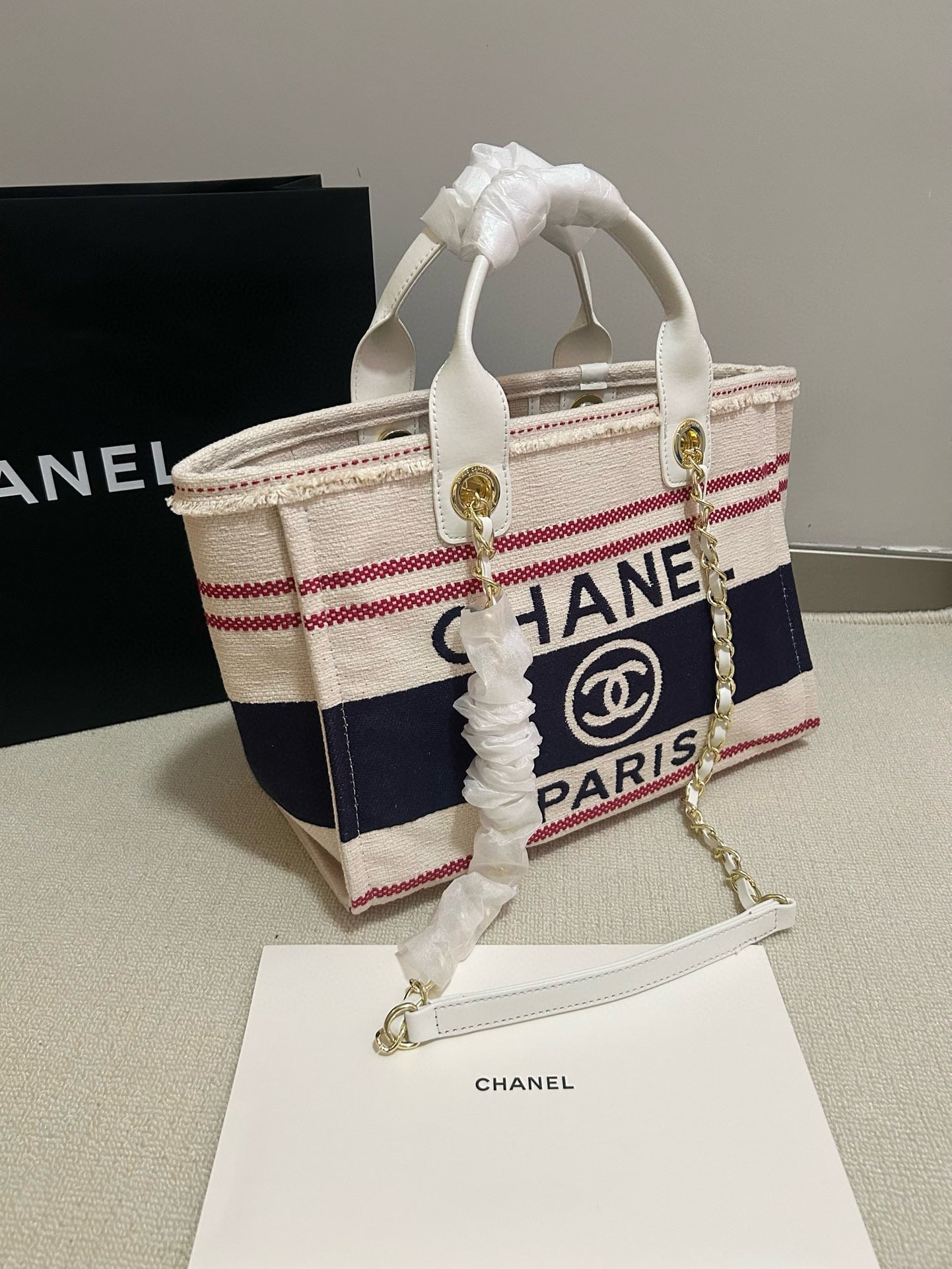 Designer Striped Tote