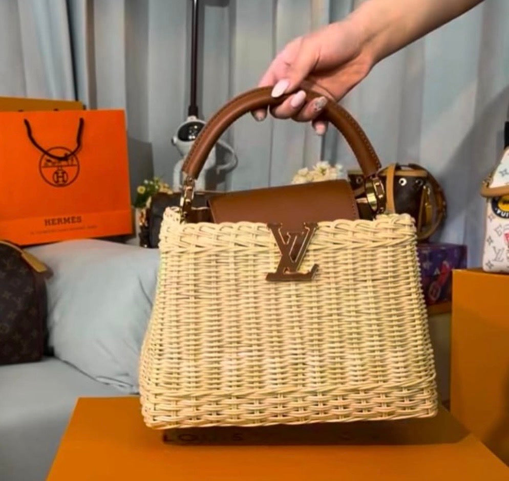 Luxurious Wicker Handbag