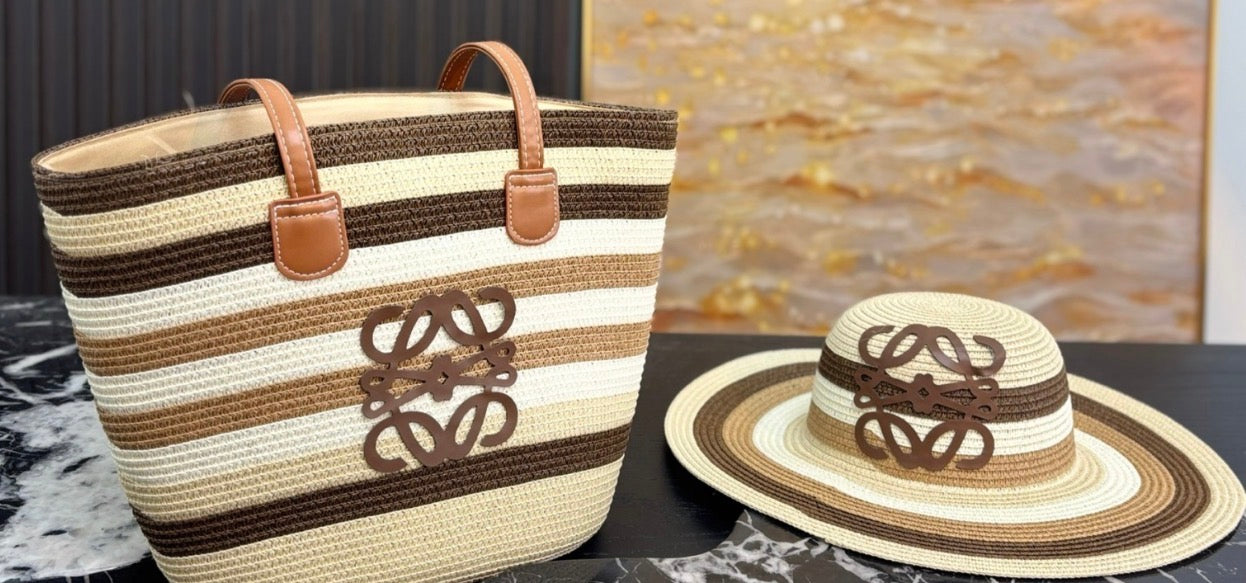 Beach Tote and Hat set