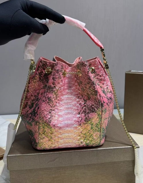 Snake Bucket Handbag