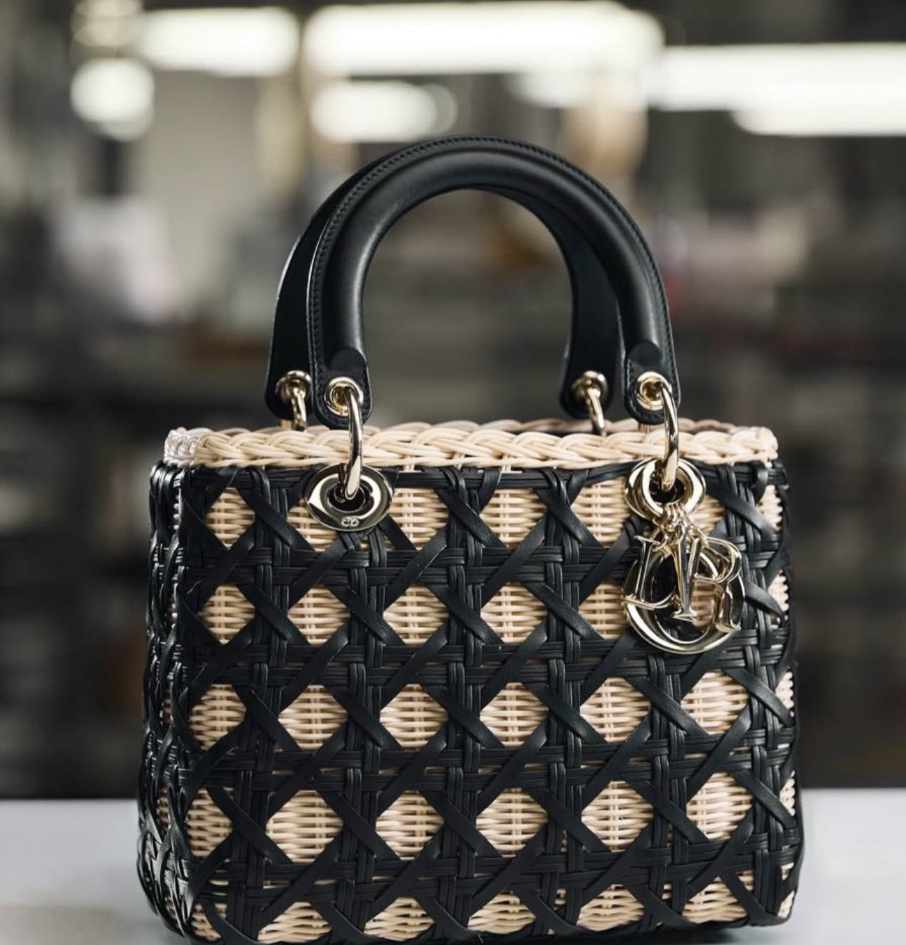 Designer Woven Small Tote