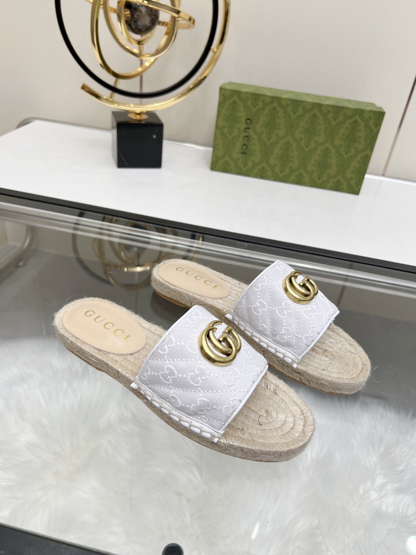 Designer Leather Espadrilles