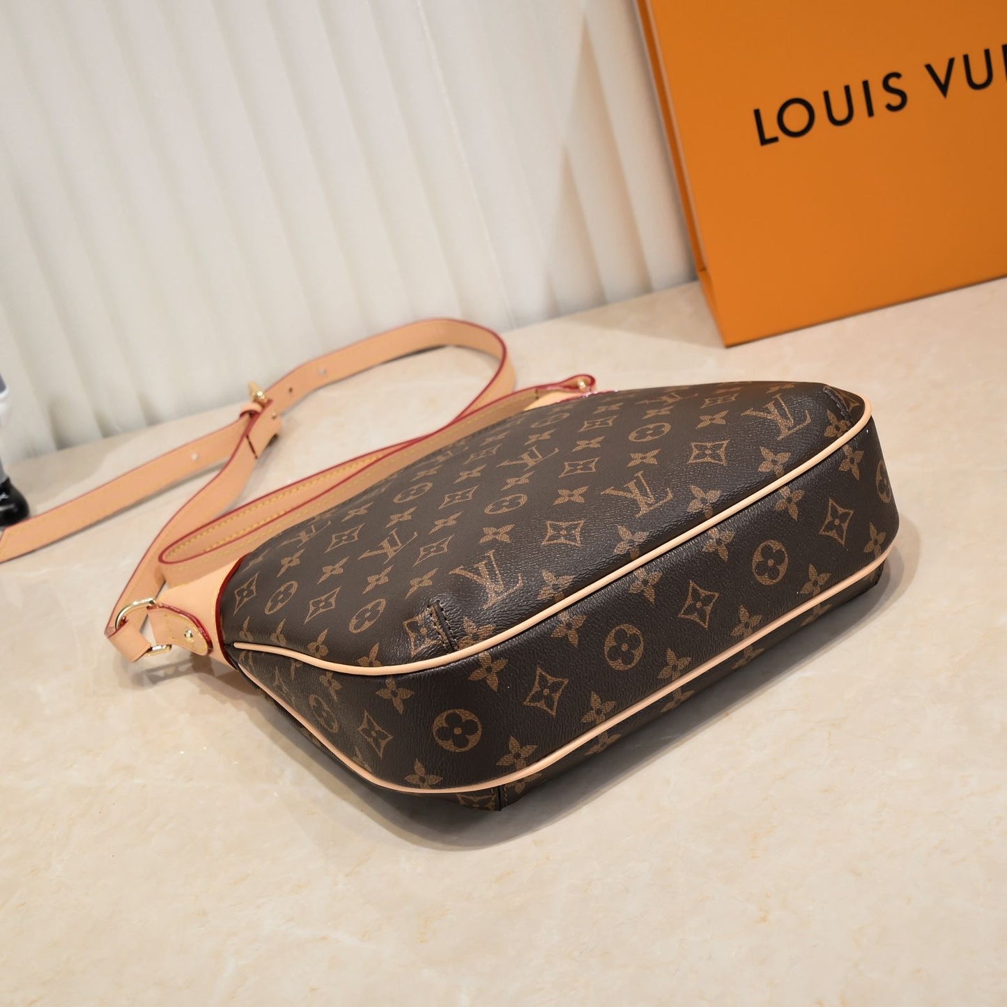 Brown and Tan Satchel - Large