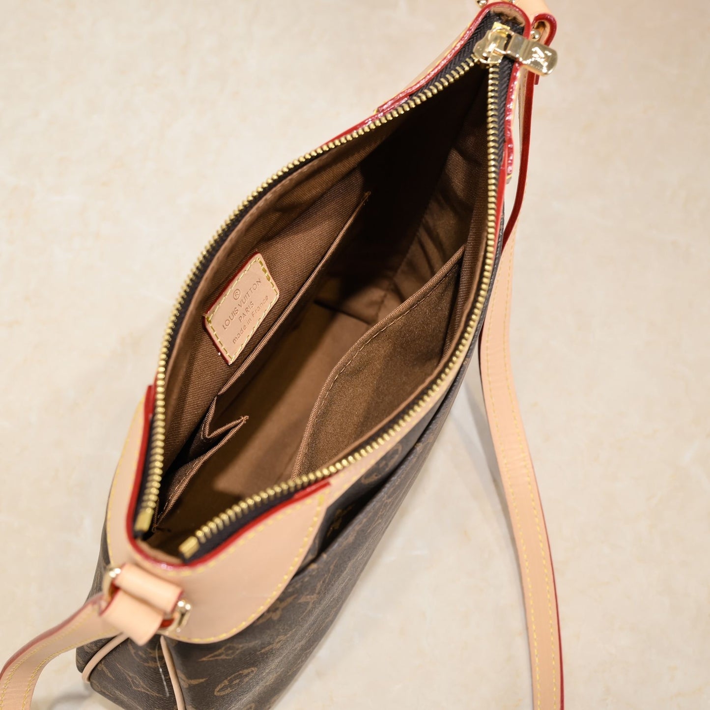 Brown and Tan Satchel - Small