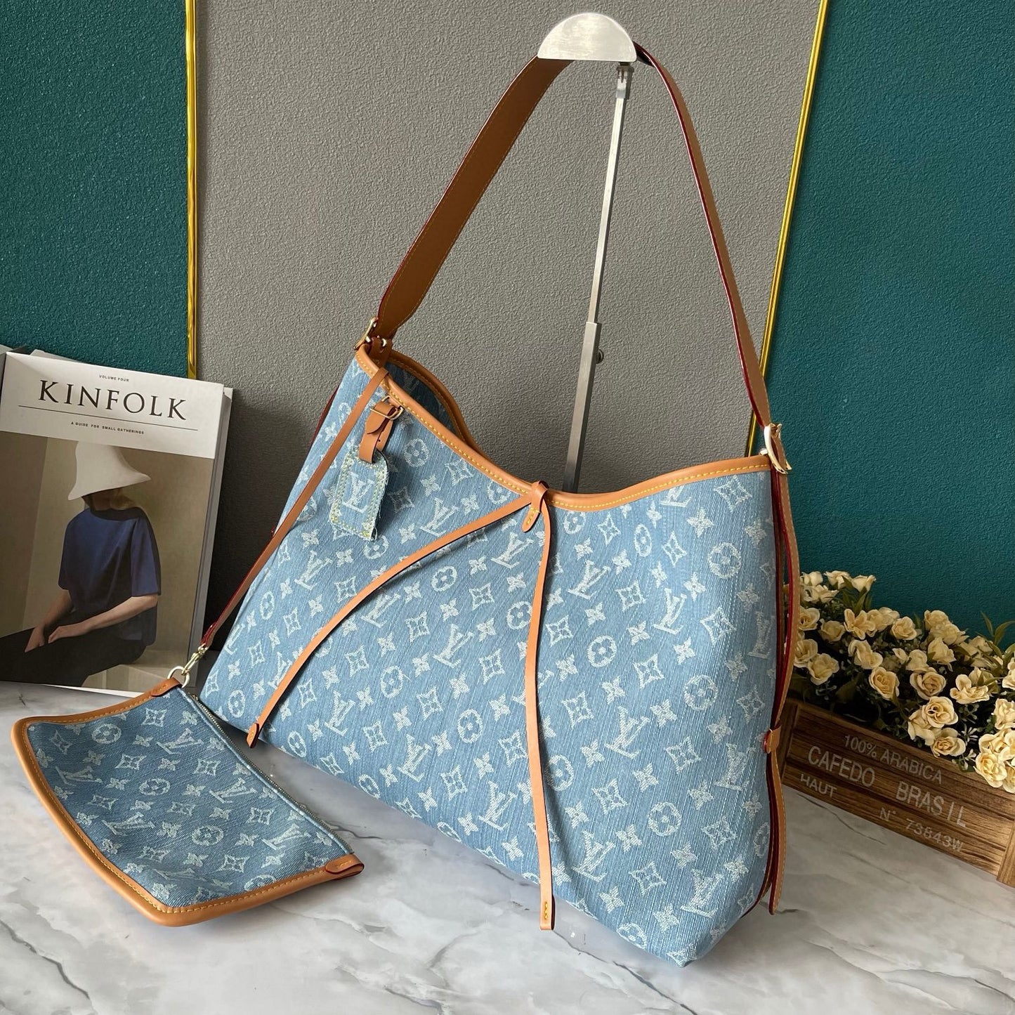 Designer Denim Bag - Large