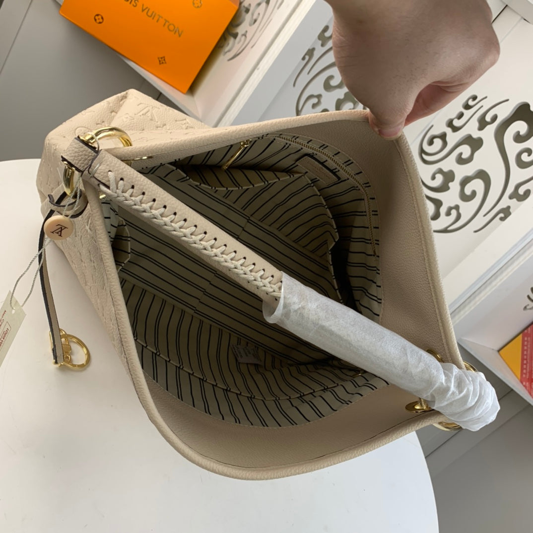 Embossed Leather Tote Bag