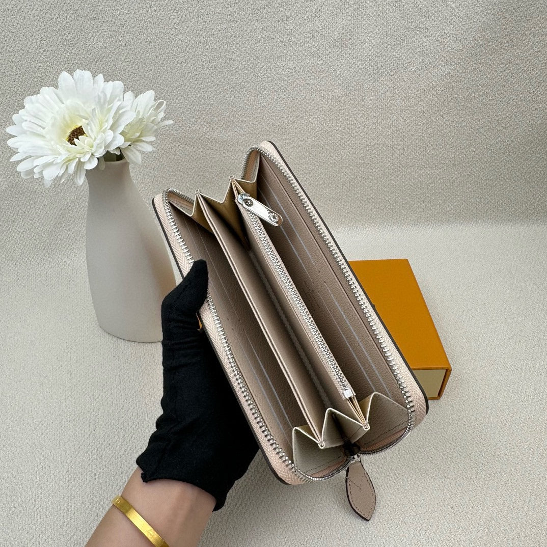 Designer Accordion Zip Wallet