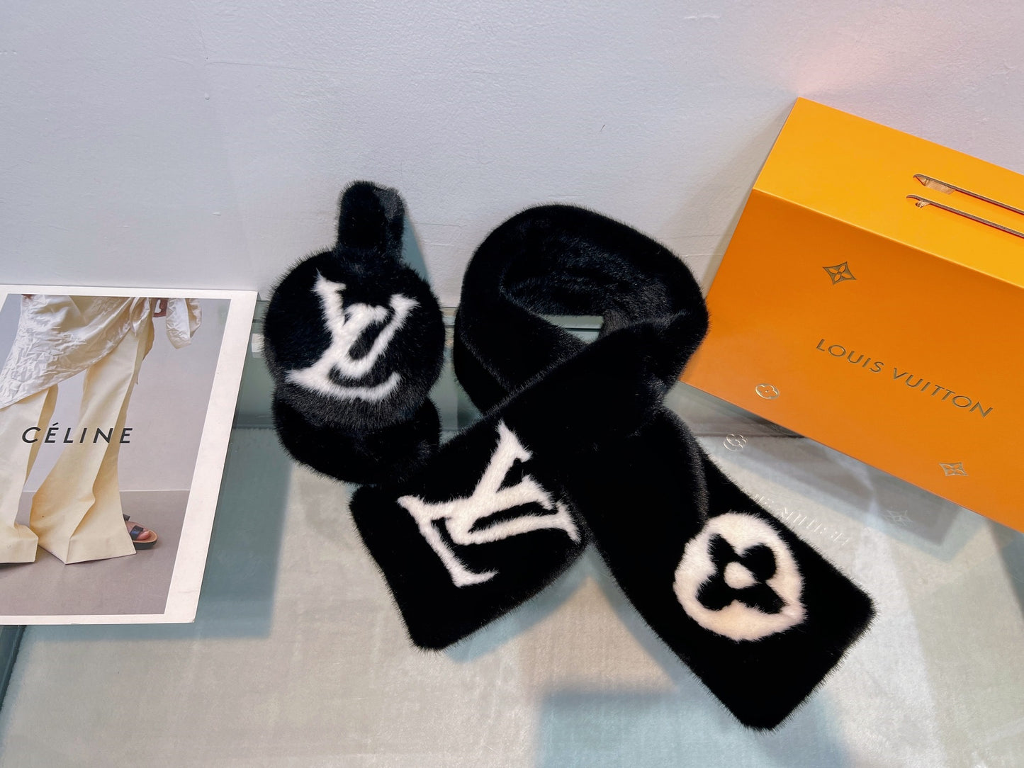 Designer Scarf and Earmuffs Set