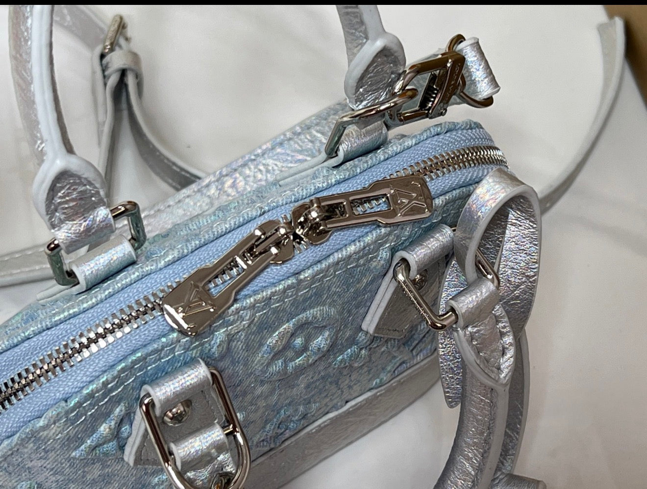 Iridescent Structured Satchel