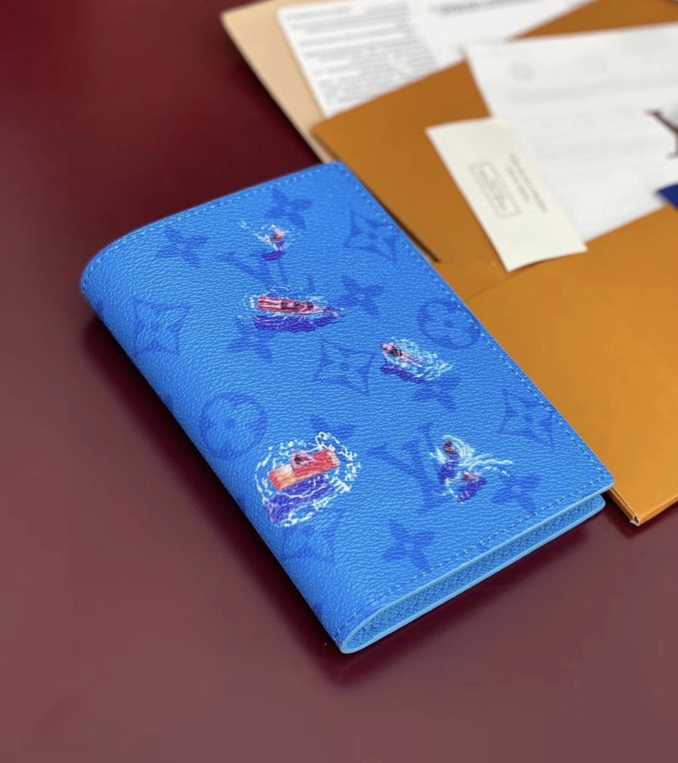 Aerial Illustration Passport Holder