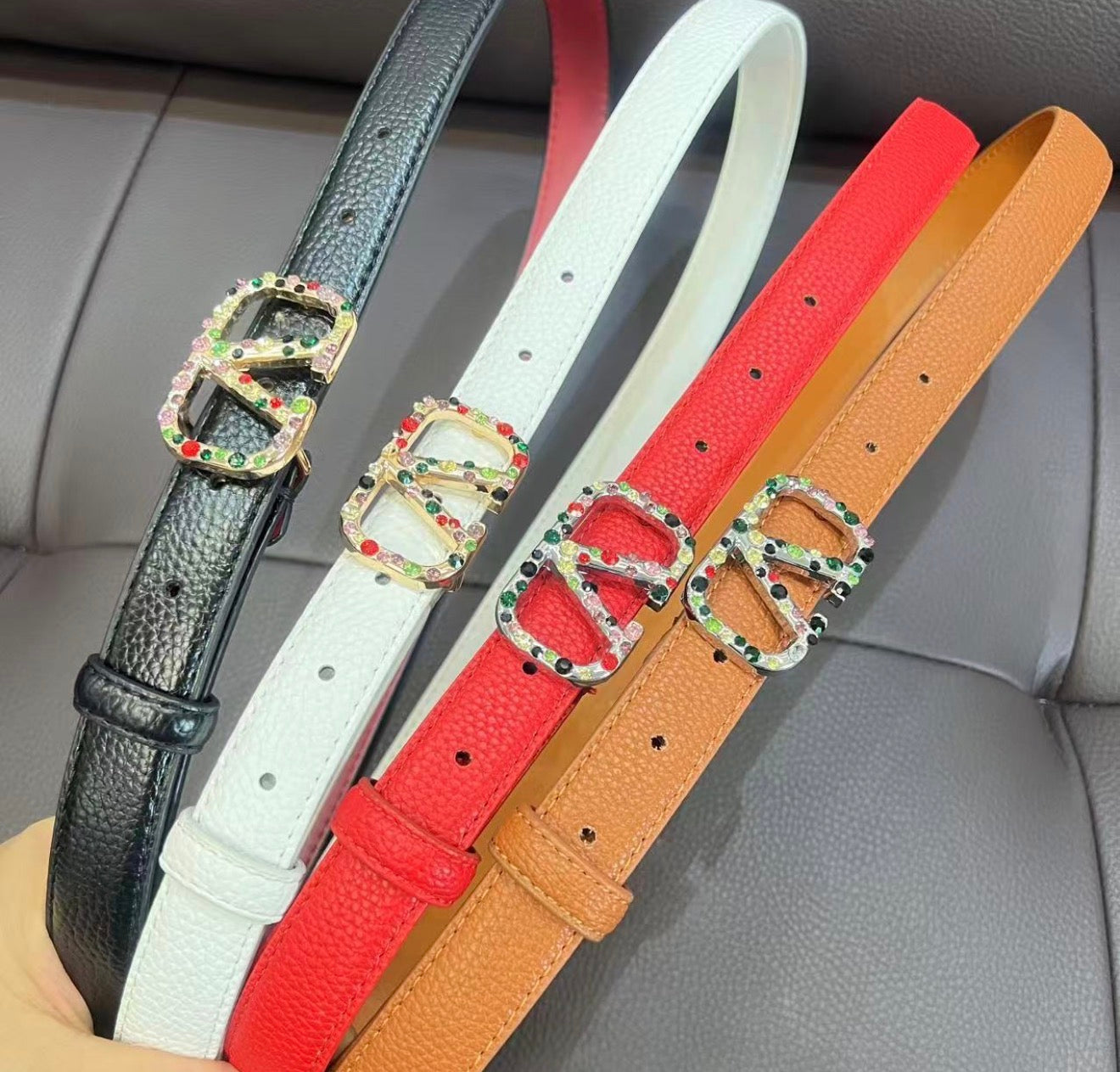 Bejeweled Thin Belt