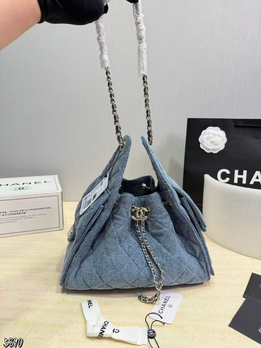 Slouchy Hobo Denim Bag