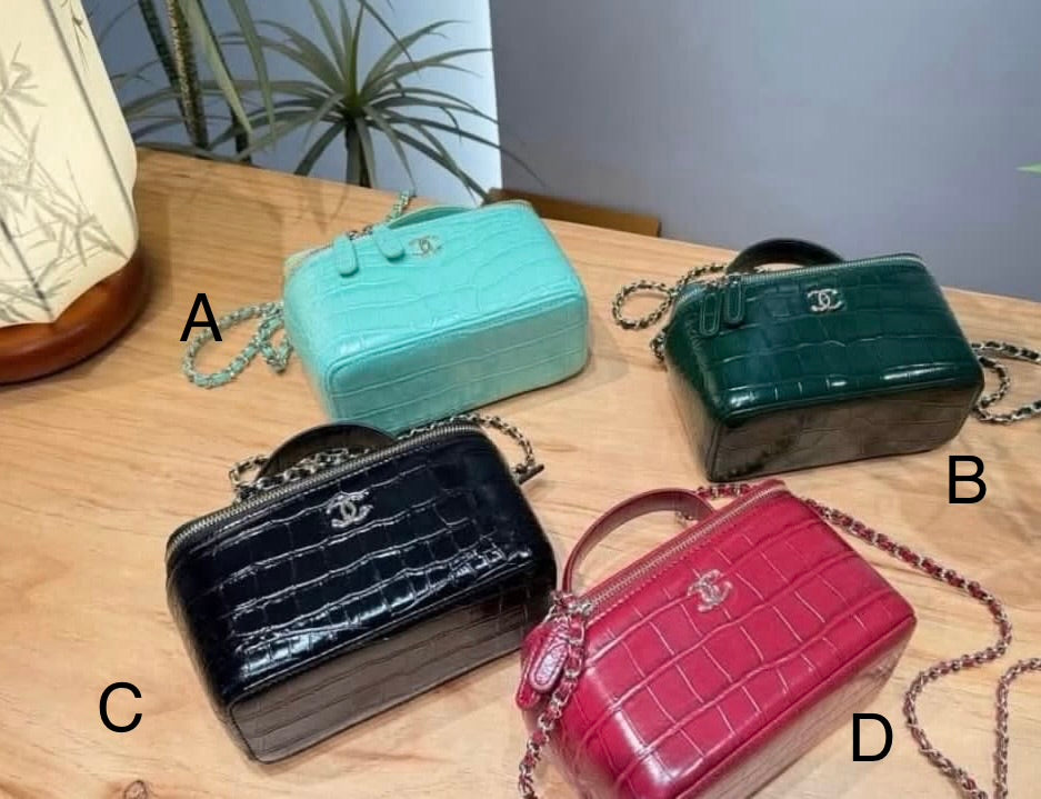 Textured Vanity Bag