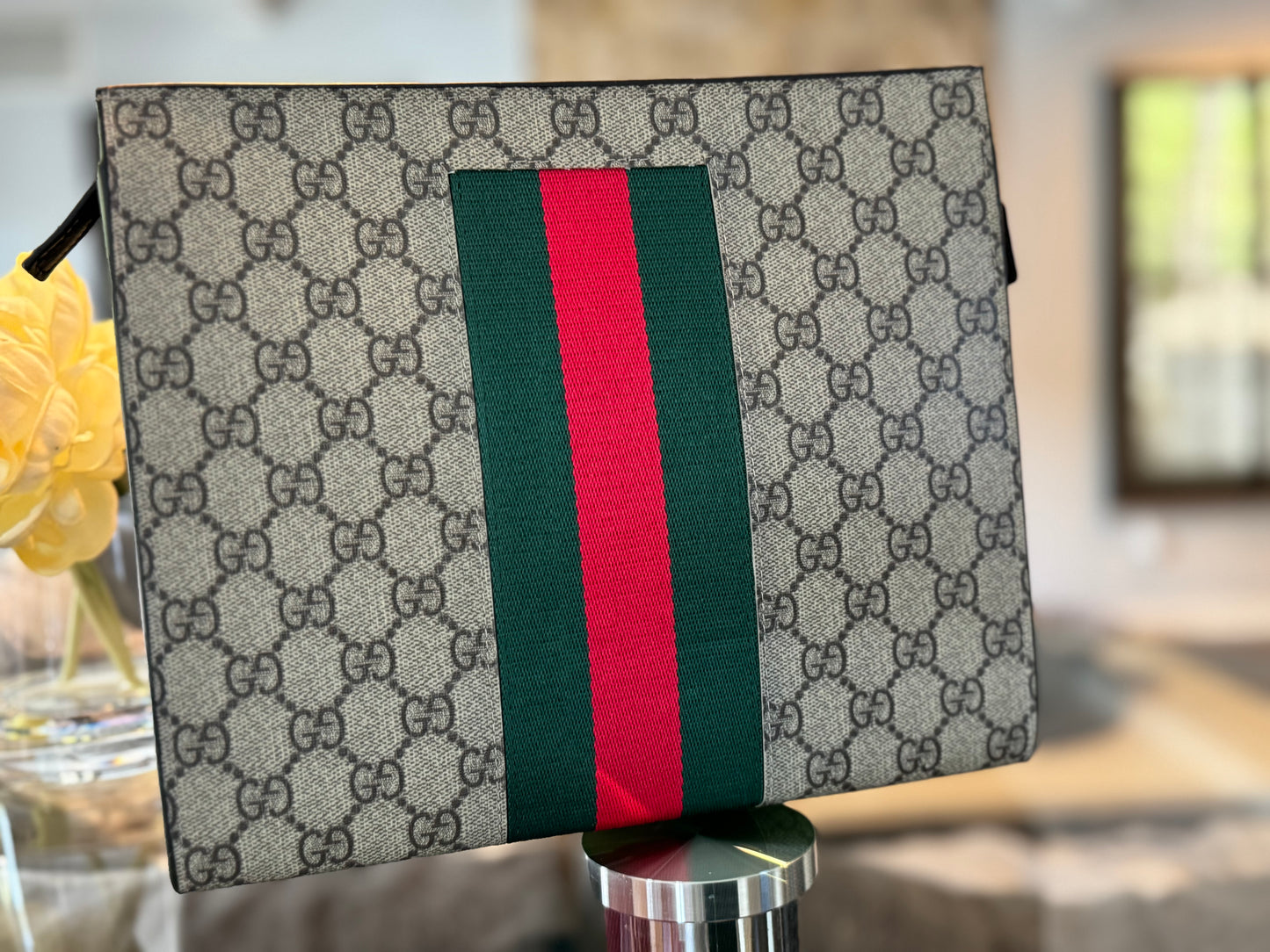 Designer G G Brown Clutch