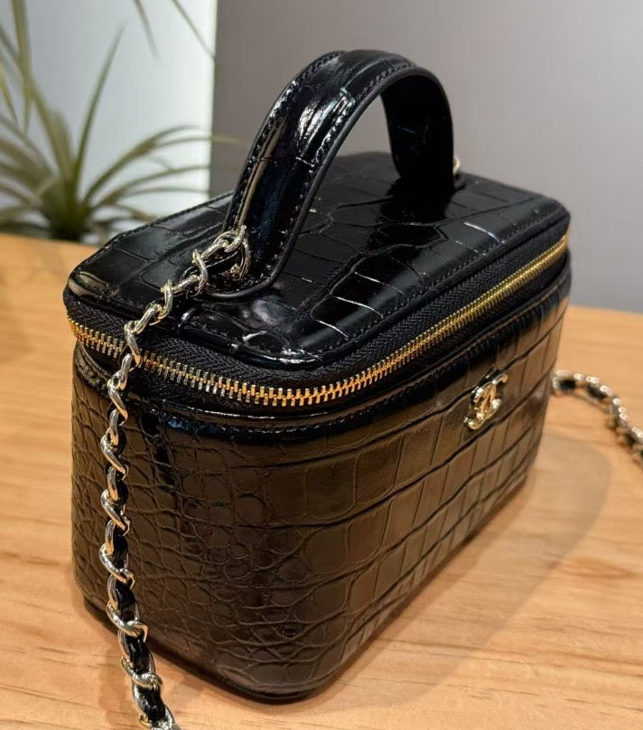 Textured Vanity Bag