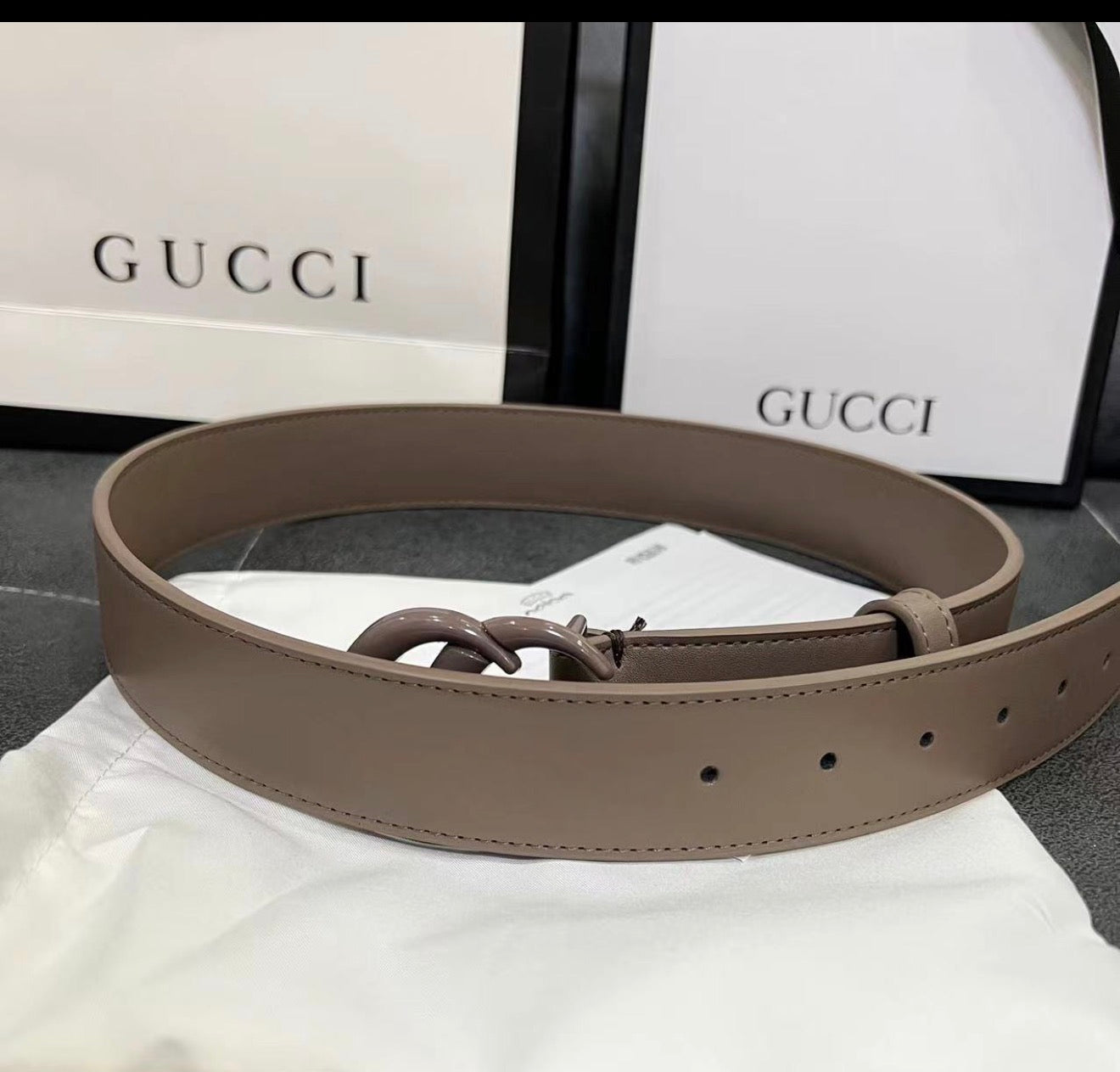 Double Logo Color Match Belt