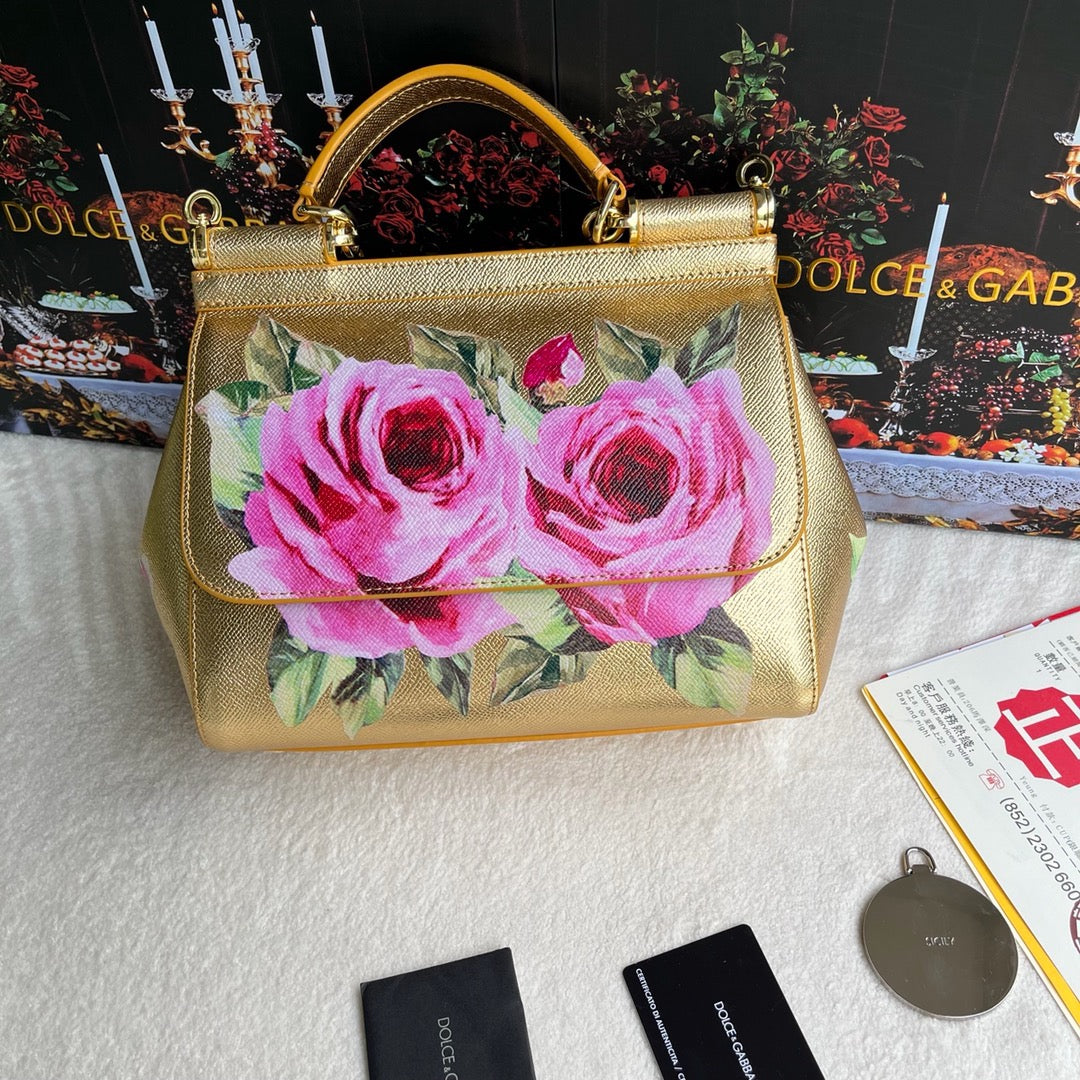 Golden Rose Handbag