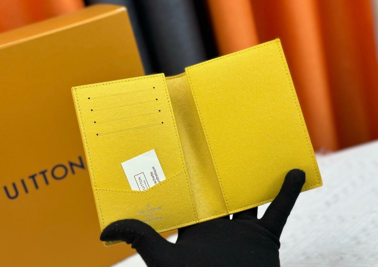Checker Passport Holder