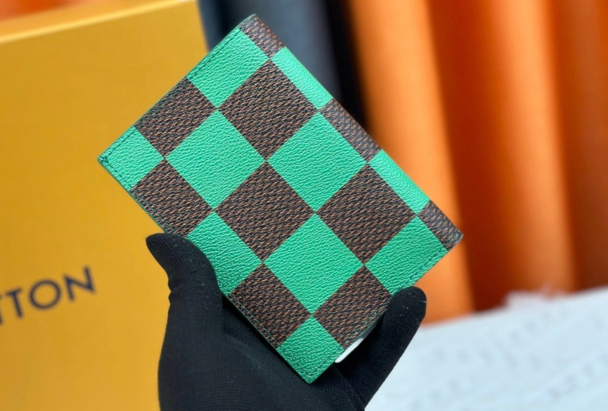 Checker Passport Holder
