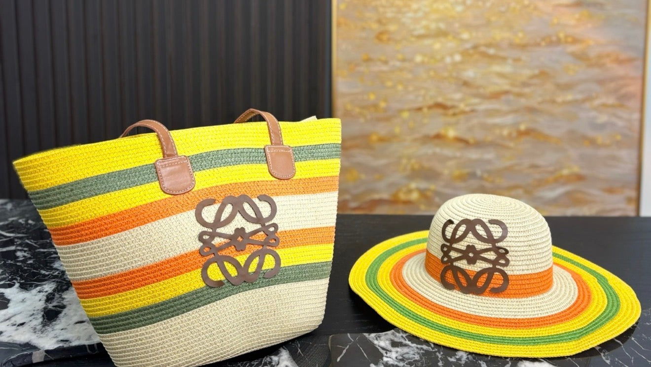 Beach Tote and Hat set