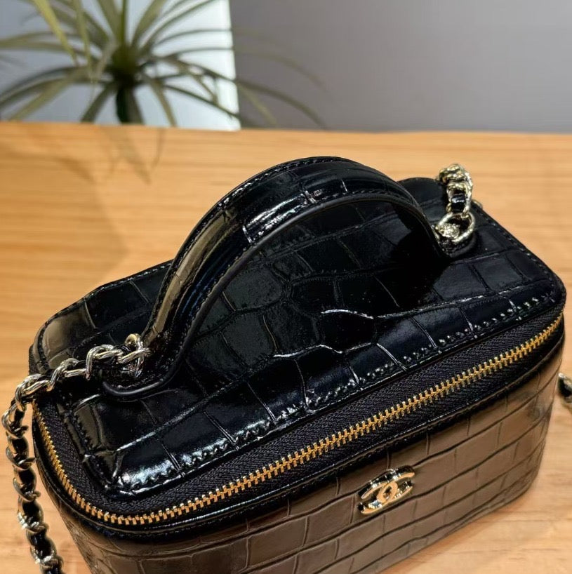 Textured Vanity Bag