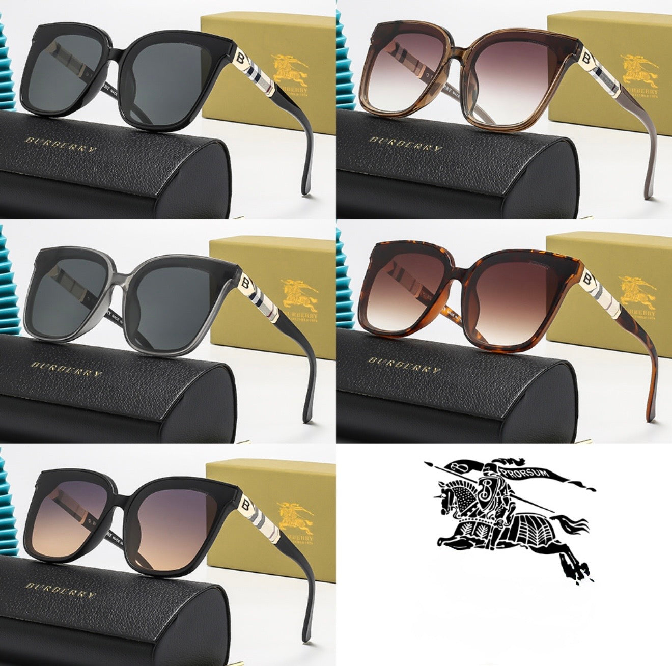 Winged Check Sungasses
