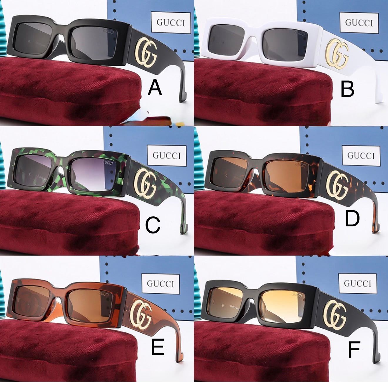 Chunky Rectangular Sunglasses