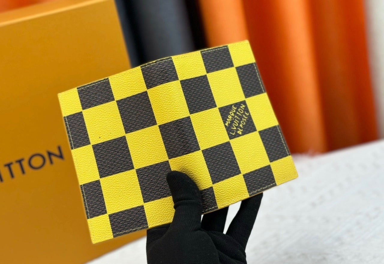 Checker Passport Holder