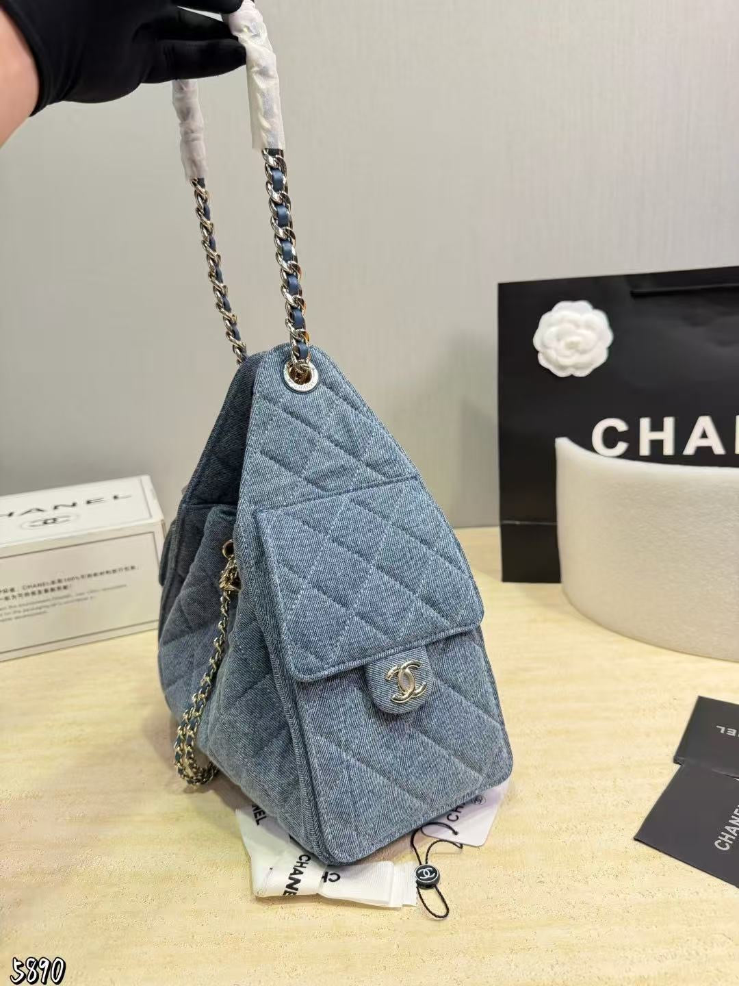 Slouchy Hobo Denim Bag