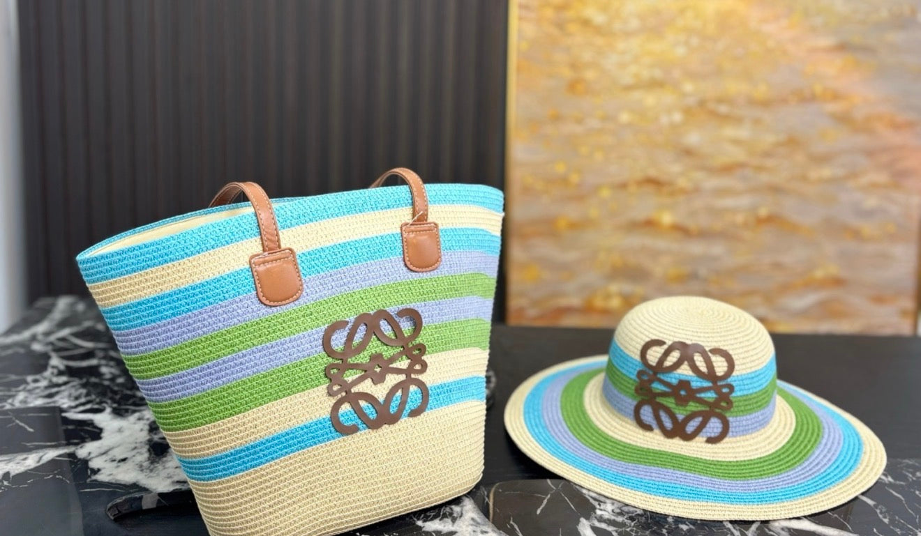 Beach Tote and Hat set