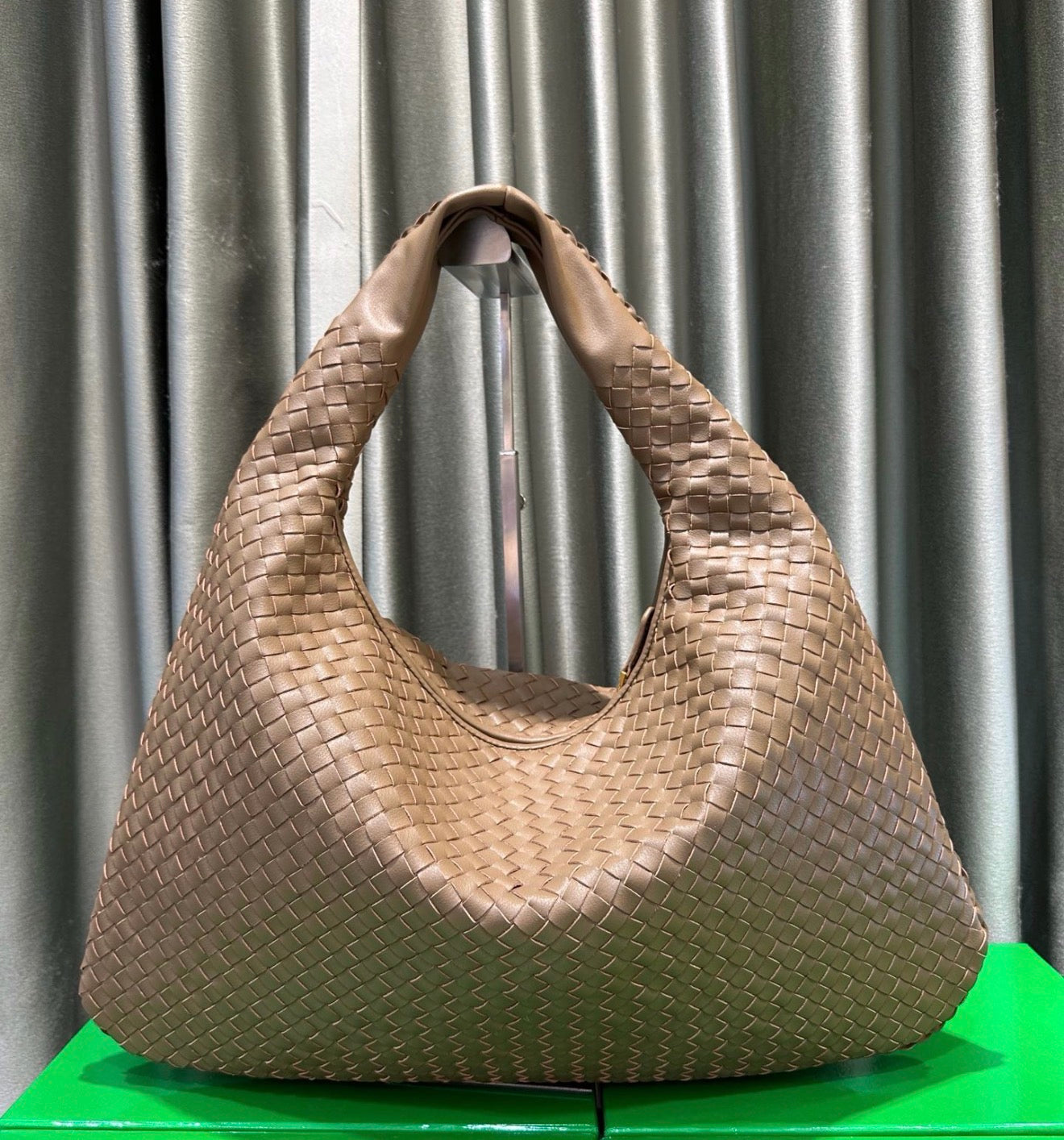 Large Slouchy Woven Shoulder Bag