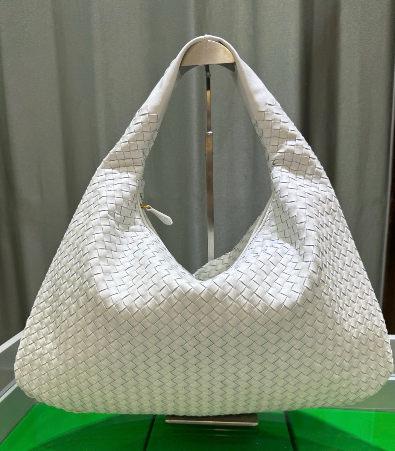 Large Slouchy Woven Shoulder Bag