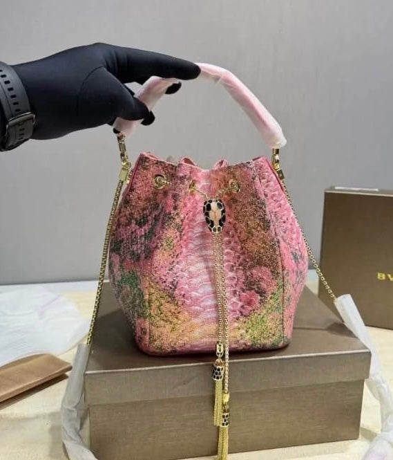 Snake Bucket Handbag
