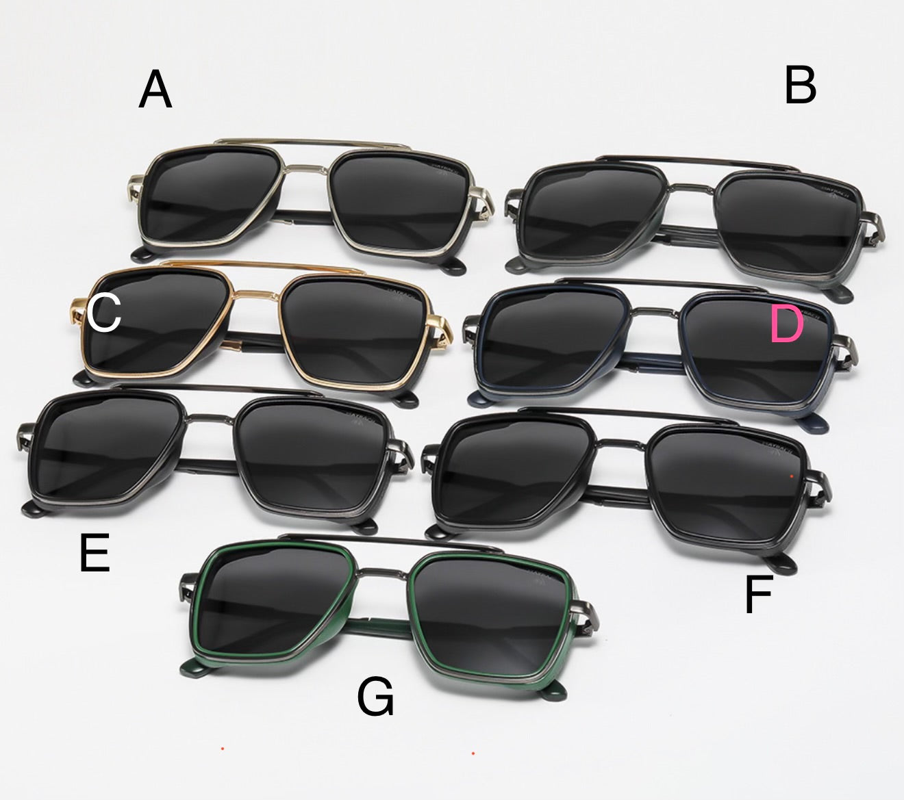 Square Metal Aviator