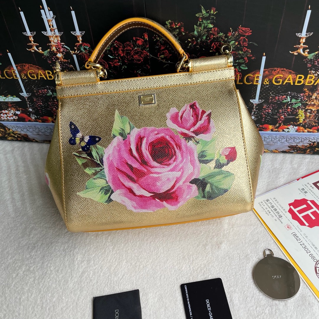 Golden Rose Handbag