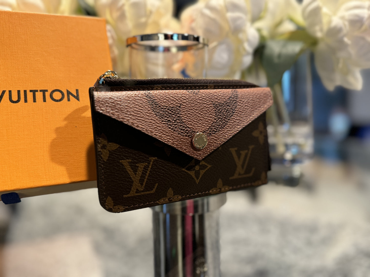 Snap Zip Card Holder w/Keychain