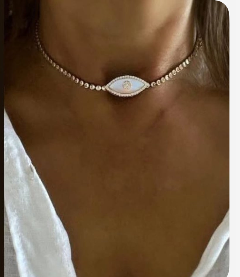 Evil Eye Bling Choker