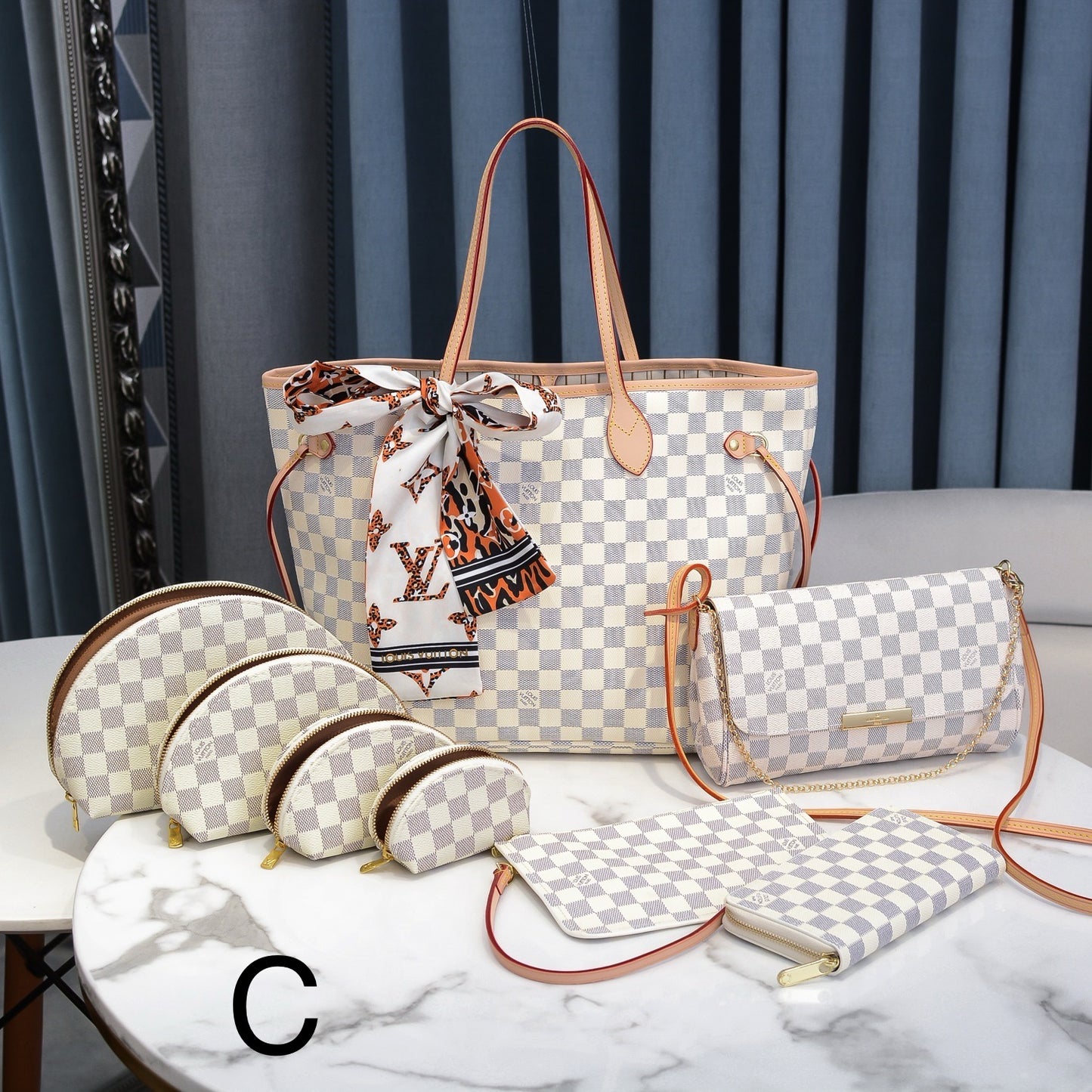 Classic Designer Tote Bag Set