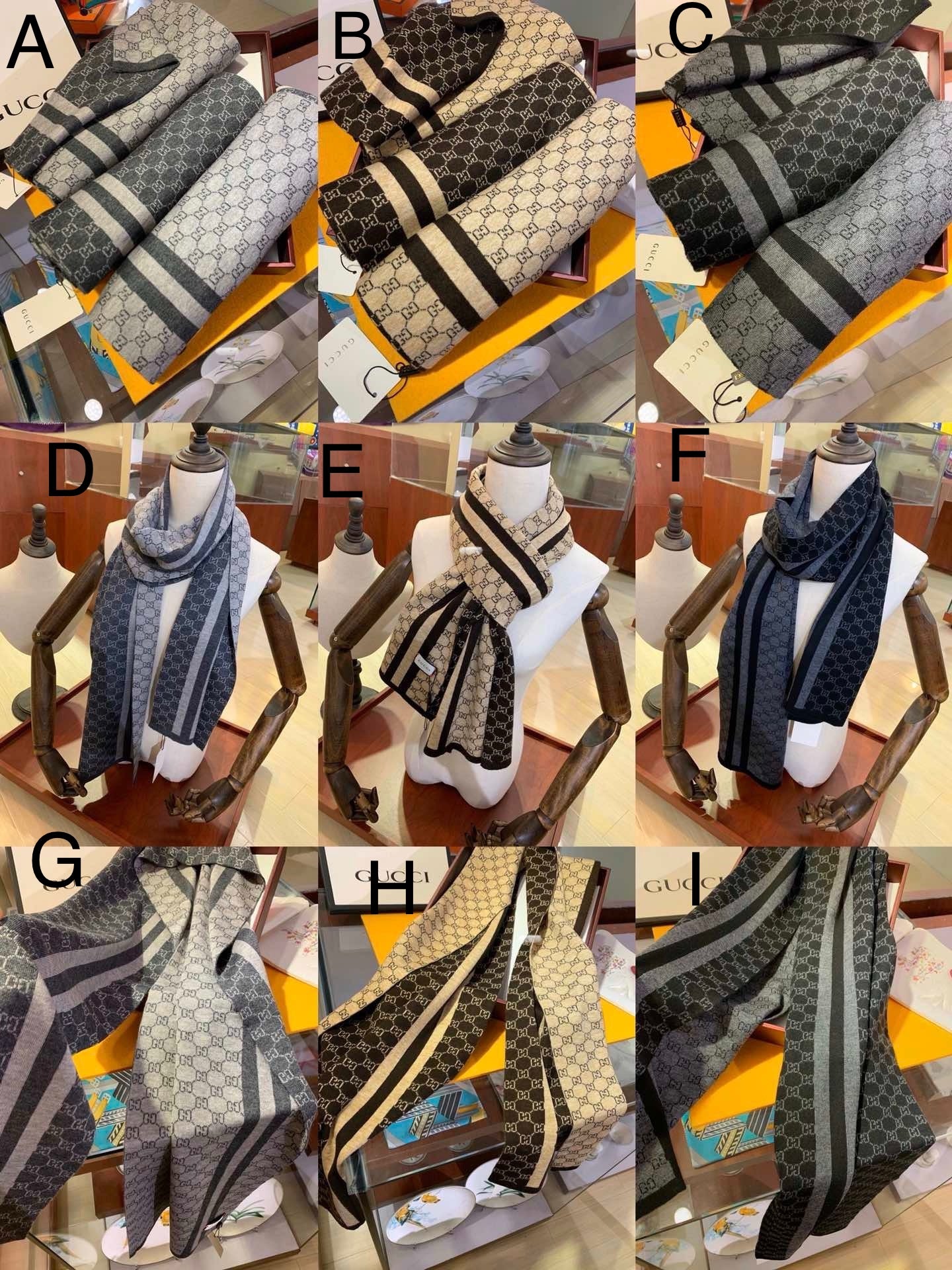 Men’s Designer G G Scarves