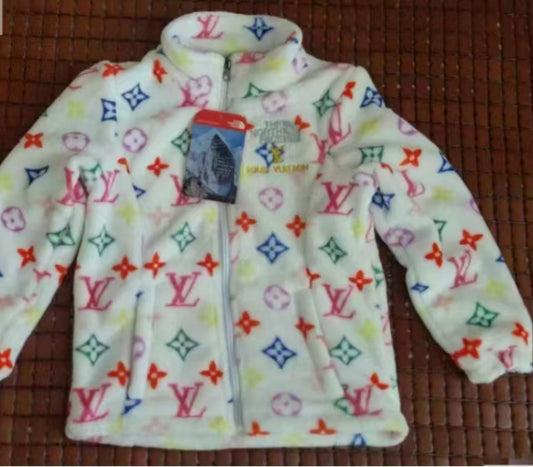 Designer Rainbow Zipper Fleece