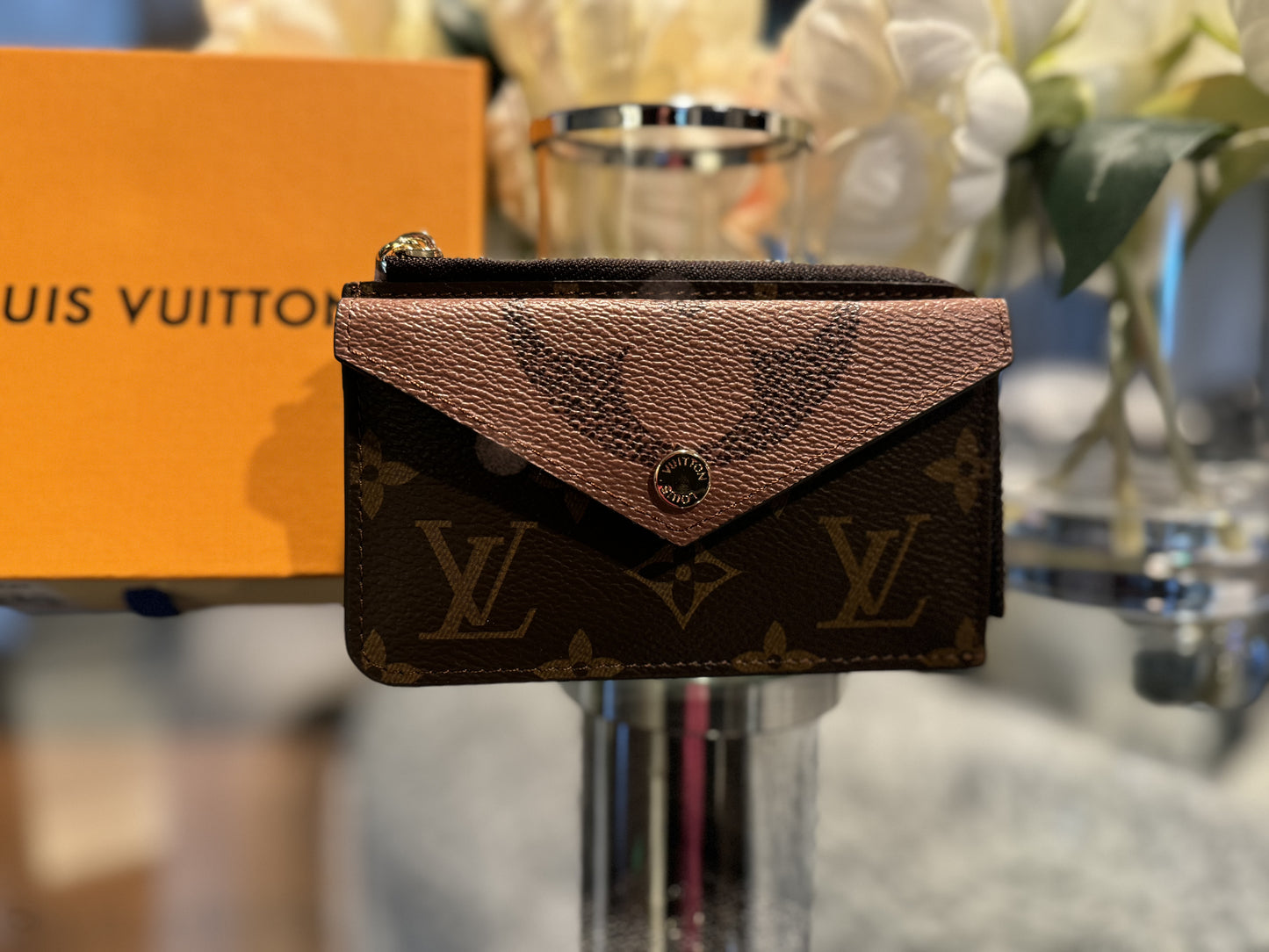 Snap Zip Card Holder w/Keychain