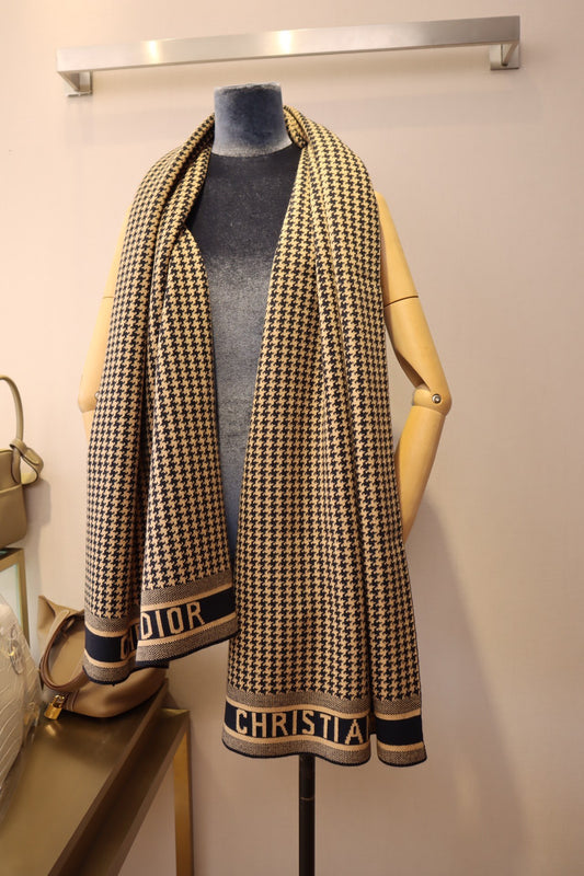 Designer Houndstooth Scarf