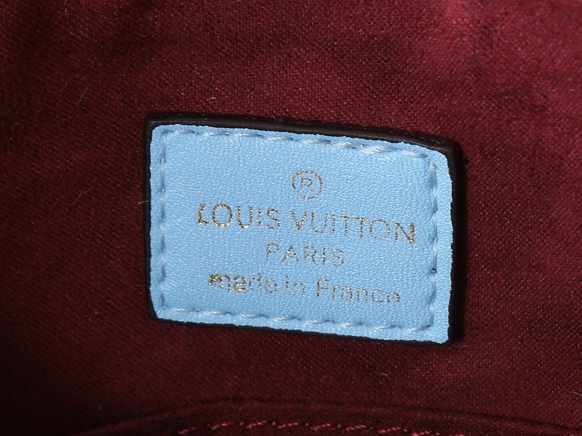 Braided Handle Leather Handbag