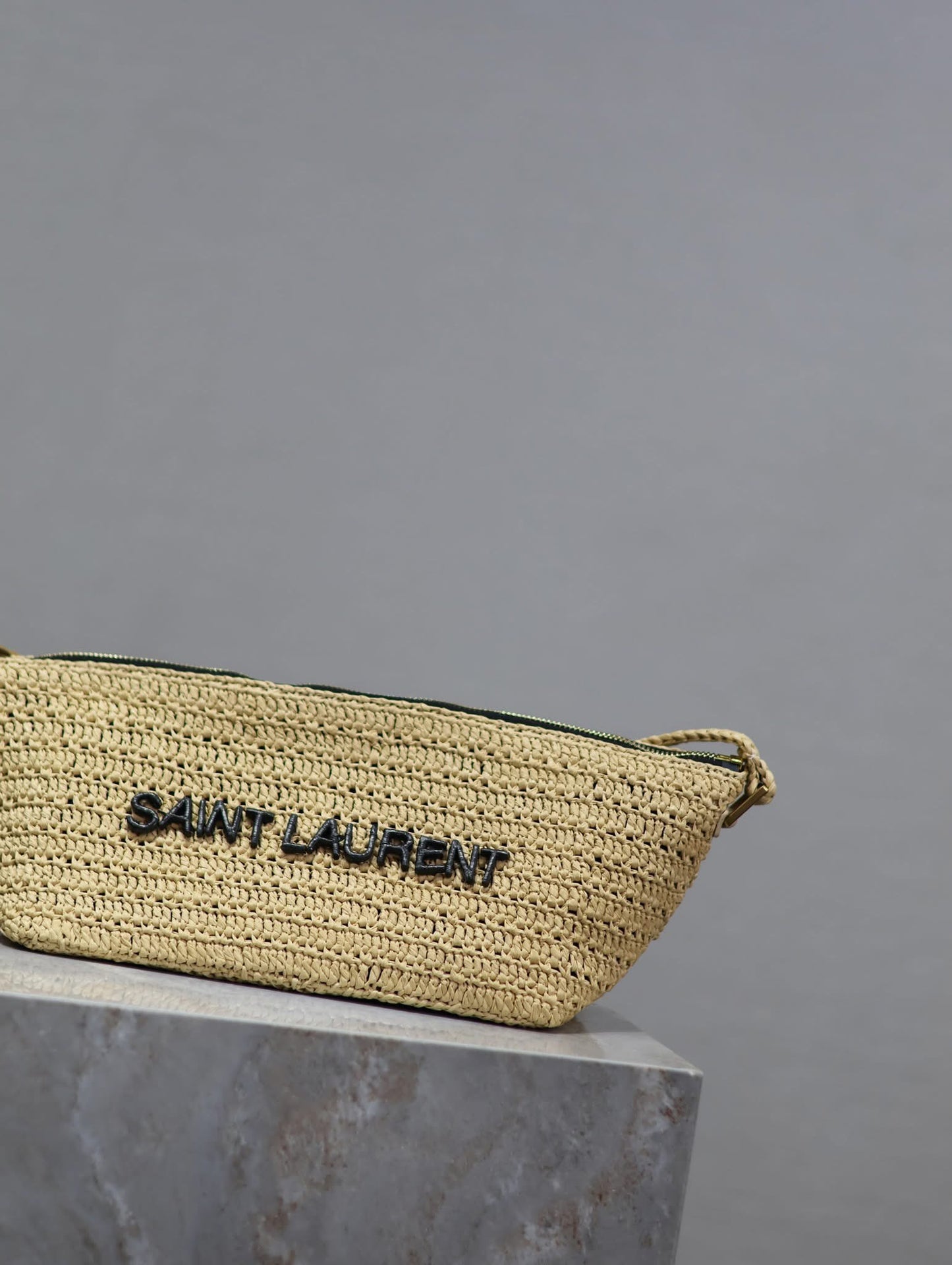 Designer Straw Waist Bag