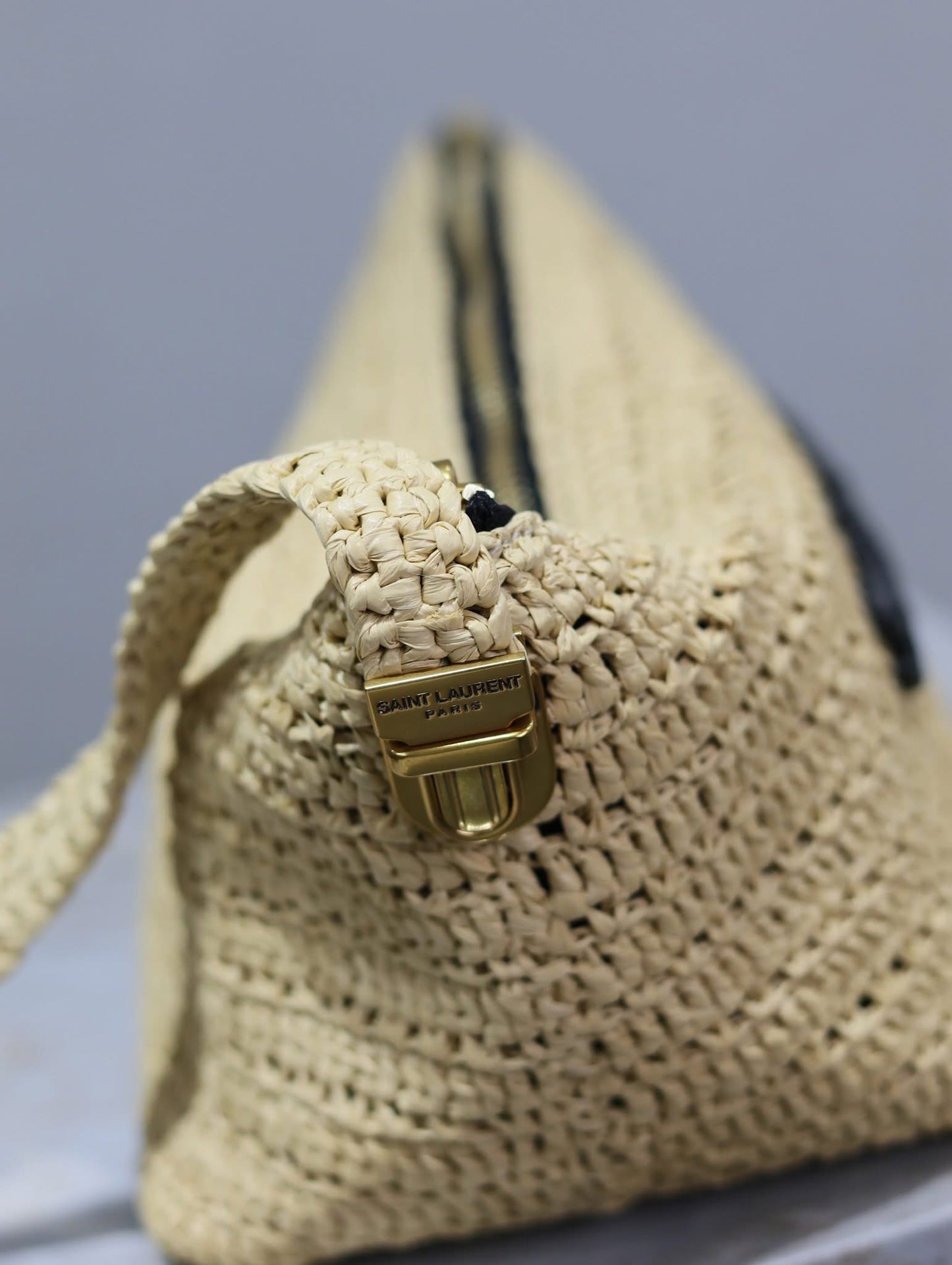 Designer Straw Waist Bag