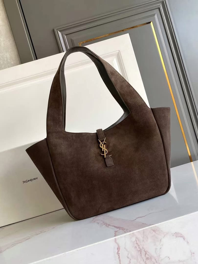 Suede Brown Designer Tote