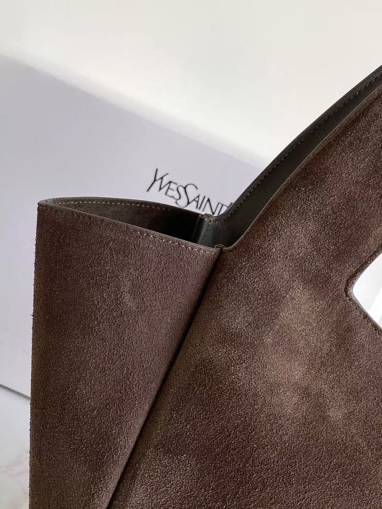 Suede Brown Designer Tote